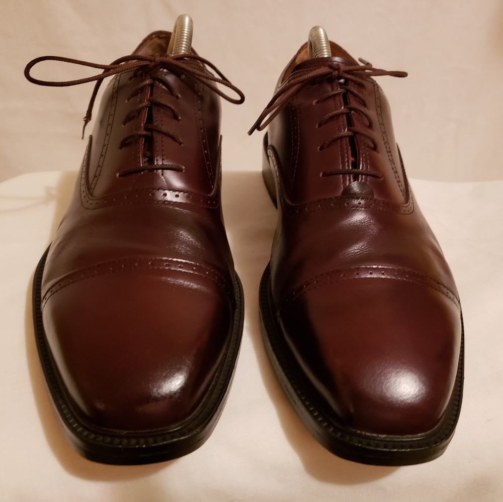 Rockport Cap-Toe Oxfords Mens Sz 9M Burgundy - Picture 3 of 8